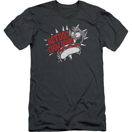 Trevco TEEN TITANS GO HOT DOG Charcoal Adult Unisex T-Shirt thumb