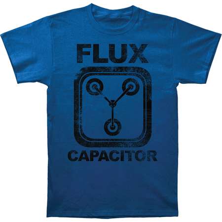 Back To The Future Men's Flux Capacitor Slim Fit T-shirt Blue thumb