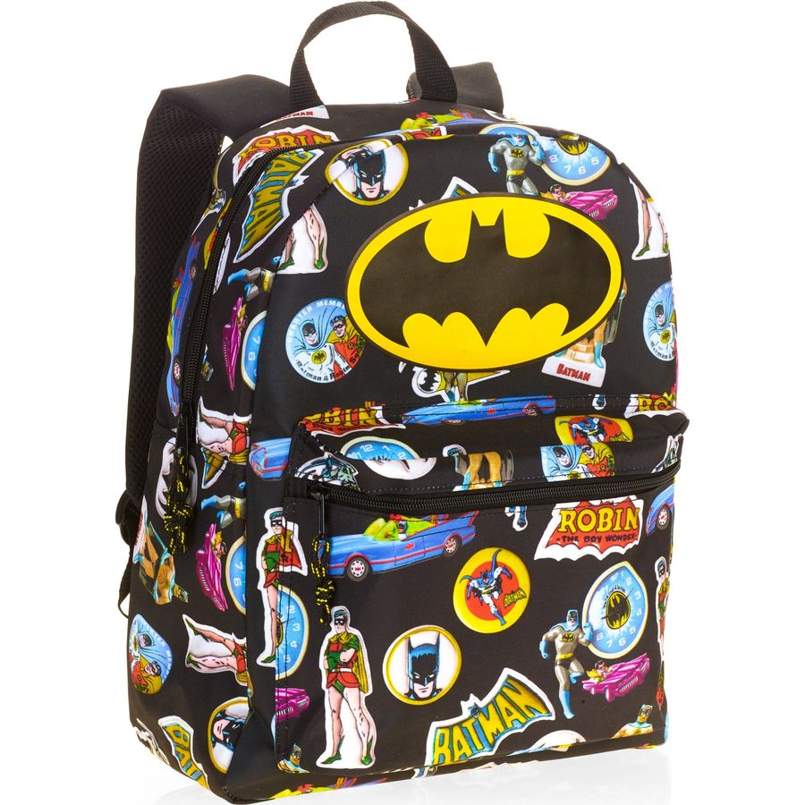 Backpack DC Comics Batman Yellow/Black 16 School Bag BN34939 