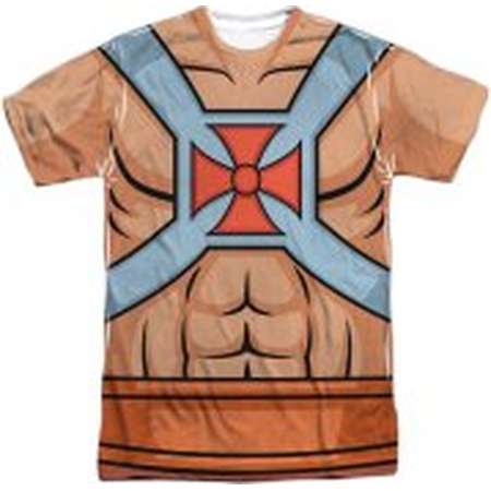 Masters Of The Universe Men's He Man Costumes Sublimation T-shirt White thumb