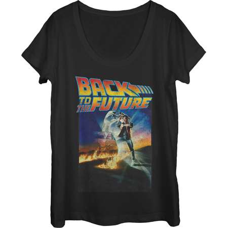 Back to the Future Women's Retro Marty McFly Poster Scoop Neck T-Shirt thumb
