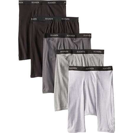 Hanes Men's Tagless Ultimate Long Leg Boxer Briefs with Comfort Flex Waistband (5-Pack) thumb