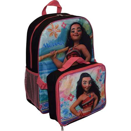 Disney Girl's Princess Moana 16" Backpack W/ Detachable Lunch Box thumb