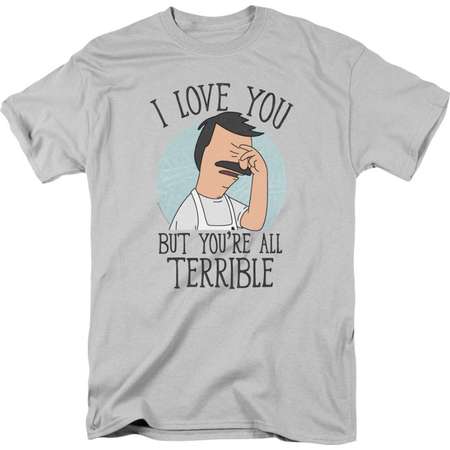 Bob's Burgers Cartoon TV Comedy Series You're All Terrible Adult T-Shirt Tee thumb