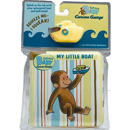 Curious Baby My Little Boat : Curious George Bath Book with Toy thumb