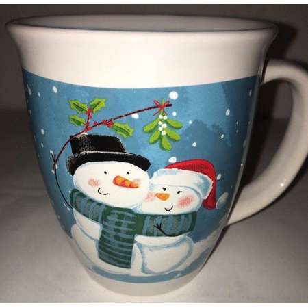 Holiday Christmas Mug 14oz Snowman/Lady Coffee Tee Hot CoCo Cup Mug-SHIPS N 24HR thumb