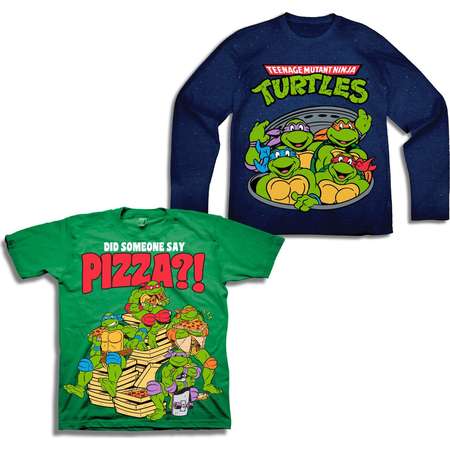 Teenage Mutant Ninja Turtles Long Sleeve T-shirt & Short Sleeve T-shirt, 2-pack (Toddler Boys) thumb