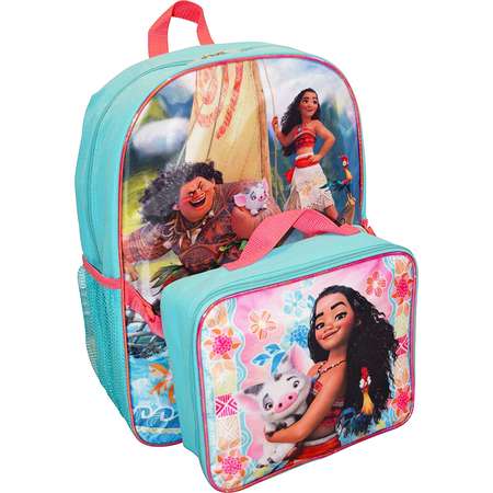Girls Disney Moana Backpack 16" & Detachable Lunch Bag thumb