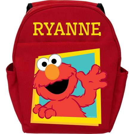 Personalized Sesame Street Red Toddler Backpack - Hello Elmo thumb