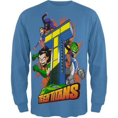 Teen Titans - Tower Boys Youth Long Sleeve T-Shirt thumb