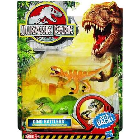 Jurassic Park Dino Battlers Spinosaurus vs Velociraptor Figure 2-Pack thumb