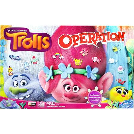 Trolls Operation Board Game, Silly Despicable Troll Exclusive Black Trolls Board Bracelet Book Look Pack Magnum Who in players Media Guess.., By Hasbro thumb