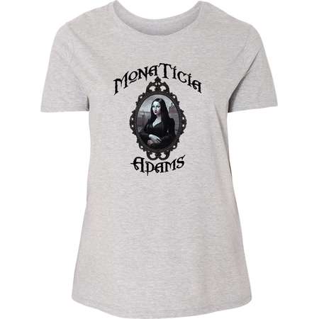 Monaticia Morticia Adams Family Plus Size Womens Short Sleeve T-Shirt Top thumb