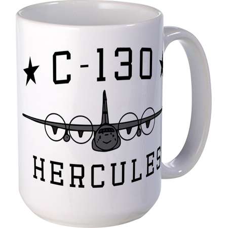 CafePress - C-130 Hercules - 15 oz Ceramic Large Mug thumb