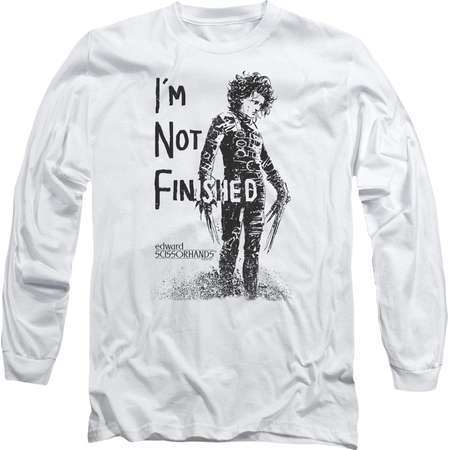 Edward Scissorhands - Not Finished Adult Long Sleeve T-Shirt - Adult Long Sleeve T-Shirt / S / White thumb