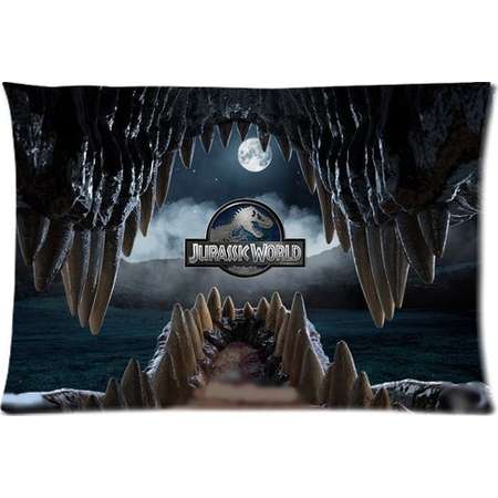 DEYOU Jurassic Park Pillowcase Pillow Case Cover Two Sides Printing Size 20x30 inch thumb