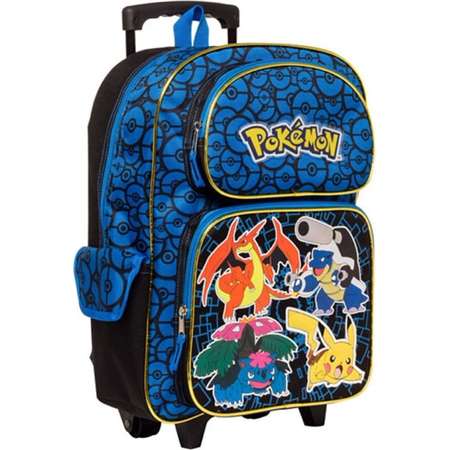 Pokemon Characters 16" Rolling Backpack - Kids thumb