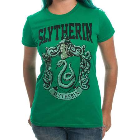 Harry Potter Slytherin House Juniors Green T-shirt thumb