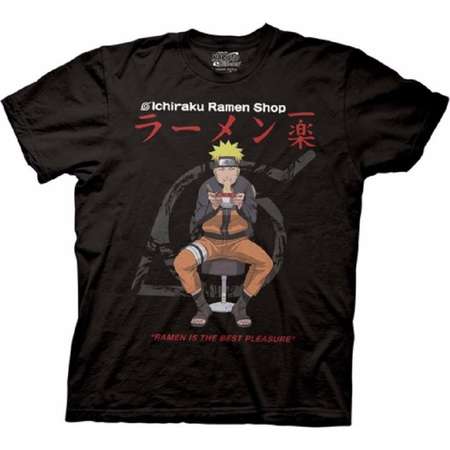 Naruto Shippuden Ichiraku Ramen Shop Officially Licensed Adult Graphic T Shirt thumb