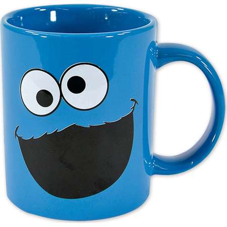 Sesame Street - Ceramic Coffee Mug / Cup (Cookie Monster / Blue Cup) thumb