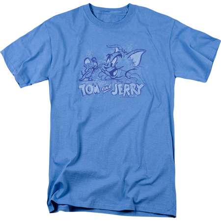Tom And Jerry Sketchy Mens Short Sleeve Shirt thumb
