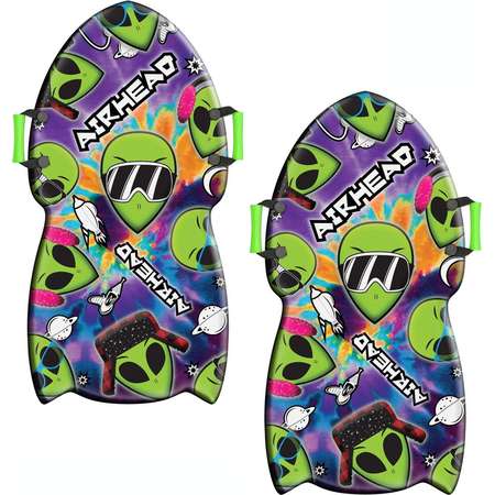 Airhead Tie Dye Alien Foam Snow Sled 39''- Winter Sledding 2 Pack thumb