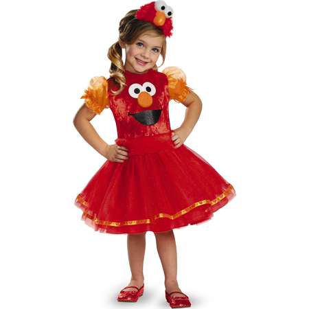 Sesame Street Elmo Tutu Deluxe Toddler Halloween Costume thumb