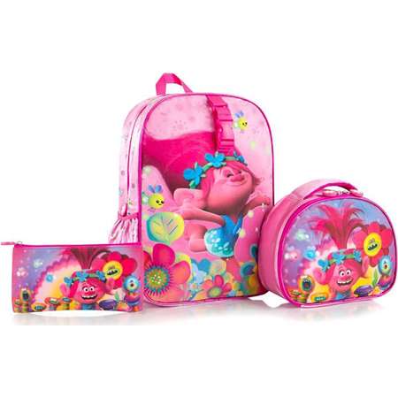 Trolls Deluxe School Bag Backpack with Lunch Bag and Pencil Case thumb
