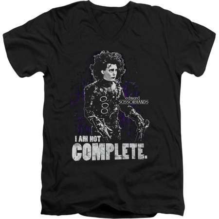 Edward Scissorhands Men's Not Complete Slim Fit T-shirt Black thumb