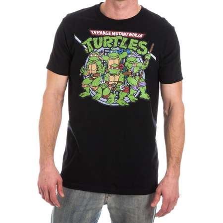 Teenage Mutant Ninja Turtles TMNT Men's Black T-Shirt Tee Shirt thumb