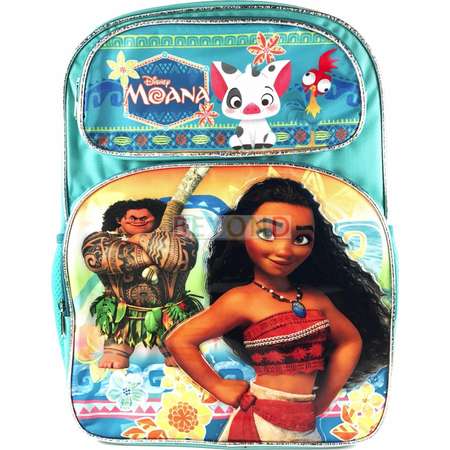 New Disney Moana 14" Large School Backpack Book Bag with Pua and Heihei thumb