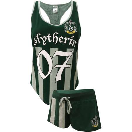 Harry Potter Slytherin Quidditch Seeker Uniform Shortie PJ Set thumb
