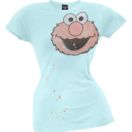 Sesame Street - Elmo Head Juniors T-Shirt thumb