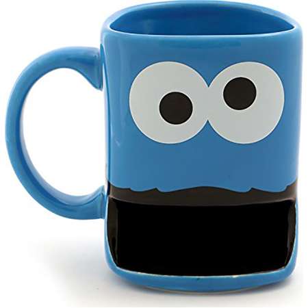 Sesame Street Cookie Monster with Cookie Slot 10oz Stoneware Mug thumb