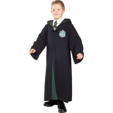 Harry Potter Deluxe Slytherin Robe Child Halloween Costume thumb