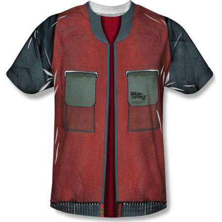 Back To The Future Movie Jacket Costume Adult Front Print T-Shirt Tee thumb