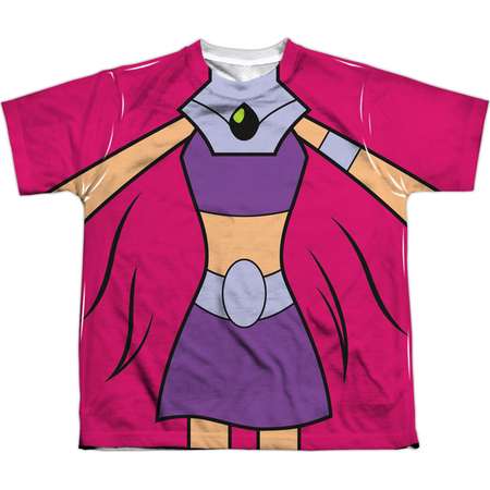 Teen Titans Go Men's Starfire Uniform Sublimation T-shirt White thumb