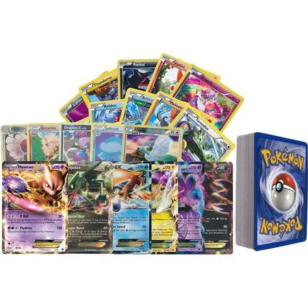 100 Assorted Pokemon Cards with Foils and 2 Ultra Rare Legendary Pokemon thumb