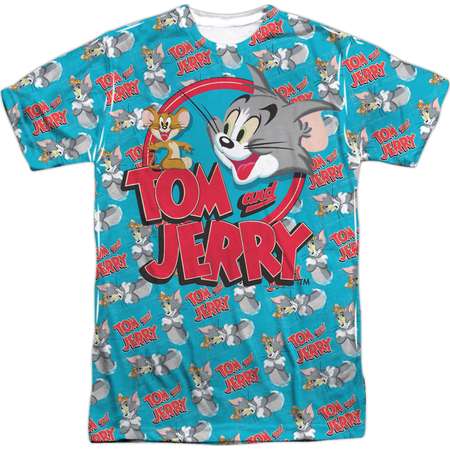 Tom And Jerry Double Trouble Mens Sublimation Polyester Shirt thumb