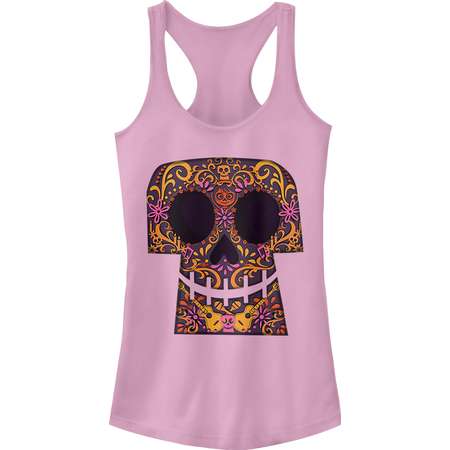 Coco Juniors' Sugar Skull Grin Racerback Tank Top thumb