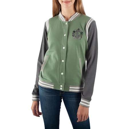 Harry Potter Slytherin Women's Varsity Jacket thumb