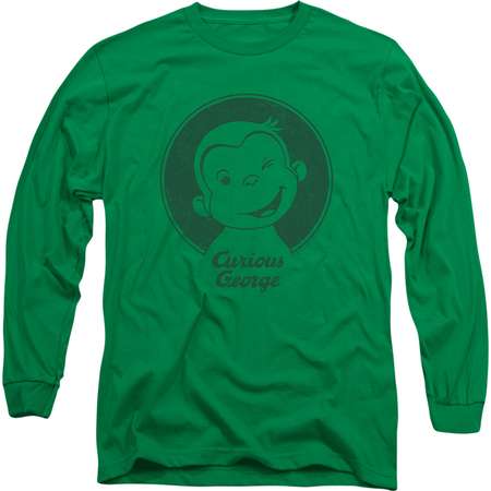 Curious George Children's Book Character Classic Wink Adult Long-Sleeve T-Shirt thumb