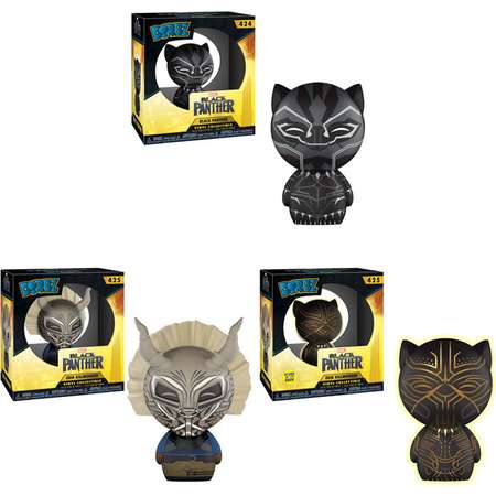 Funko Dorbz Vinyl Figures - Black Panther - SET OF 3 (Black Panther & 2 Erik Killmonger) thumb