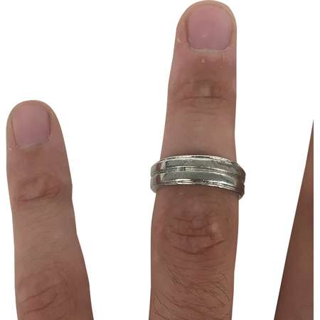 Dean Winchester Silver Ring Band Supernatural Costume TV Show Series Jewelry thumb