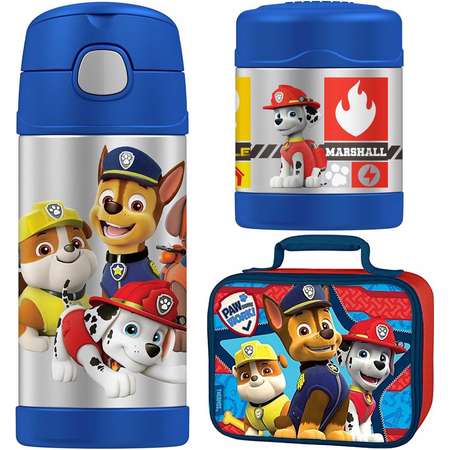 Thermos Funtainer 10 oz Food Jar, 12 oz Bottle Lunch Kit - Paw Patrol thumb