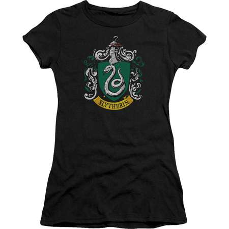 Harry Potter Slytherin Crest Juniors Short Sleeve Shirt thumb
