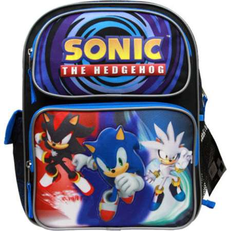 Sega Sonic The Hedgehog 14" Canvas Blue School Backpack thumb