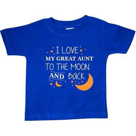 I Love My Great Aunt To The Moon and Back Baby T-Shirt thumb