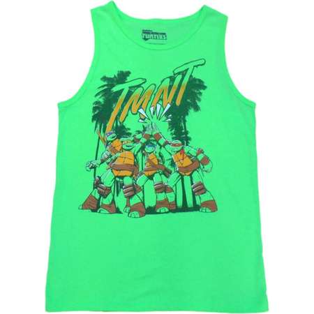 Teenage Mutant Ninja Turtles Boys Green TMNT Tank Top Sleeveless Shirt thumb