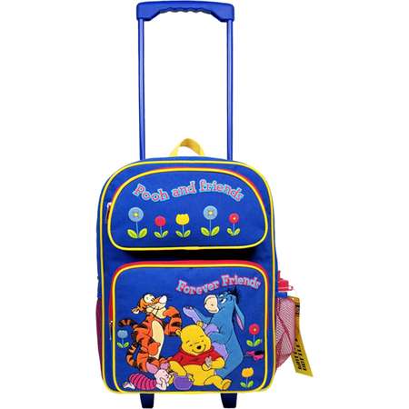 Winnie the Pooh Large Rolling Backpack with Water Bottle #18324-S thumb